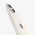 AGL07163 - iPhone 15 Pro / 15 Pro Max Optik Pro Lens Protector in natural titanium showing the device